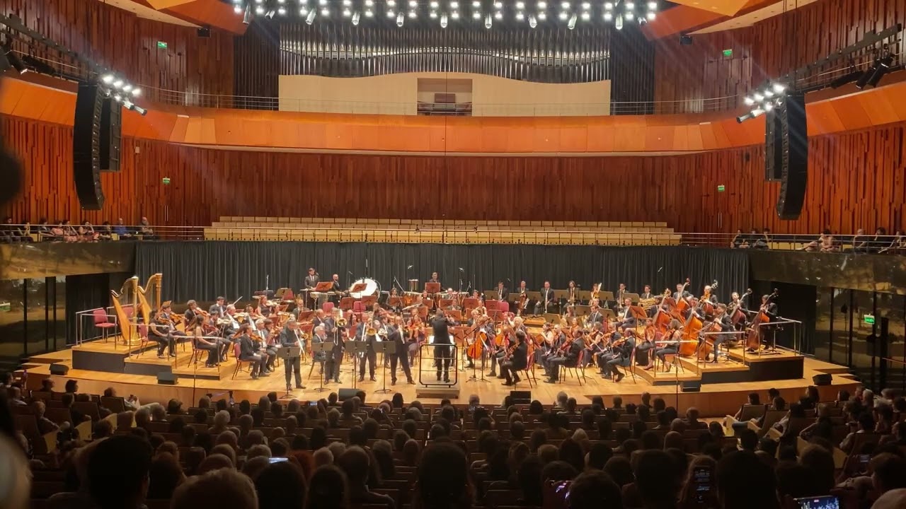 Viento Sur als Solisten der Orquesta Sinfónica Nacional im Palacio Libertad