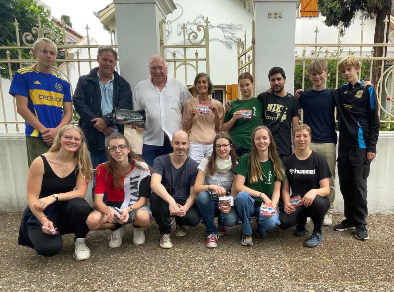 Martin Huss mit der Bläsergruppe des Posaunenwerks MV